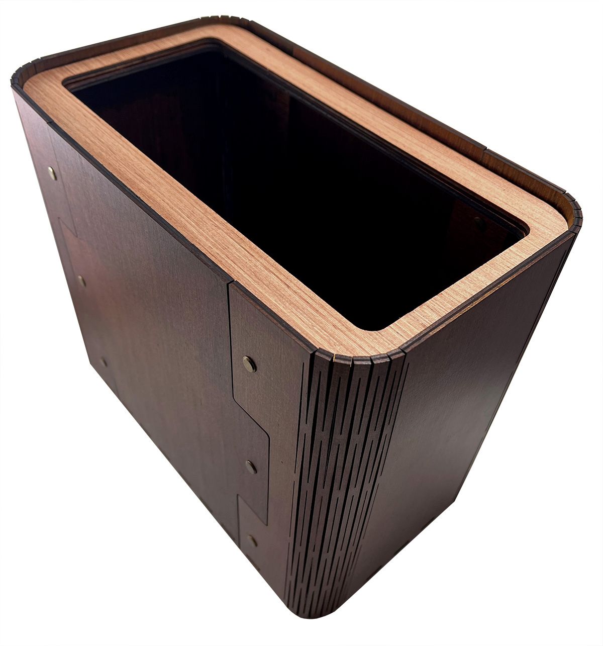 Slim Wooden Trash Can