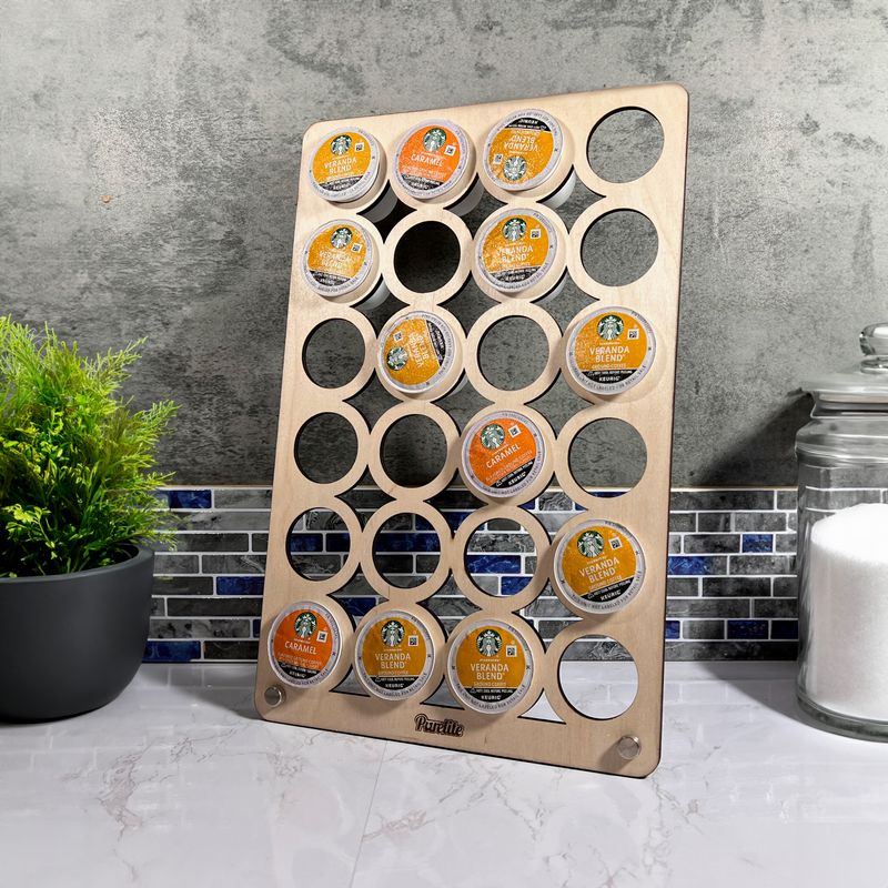 Kcup Compatible Pod Holder and Coffee Station Organizer