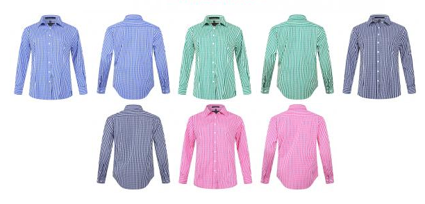 Ladies Pilbara Checkered Long Sleeved Shirts (PRE-ORDER ONLY)