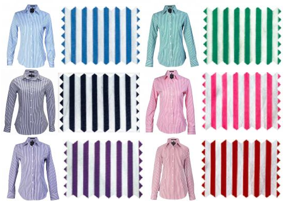 Ladies Pilbara Striped Long Sleeved Shirts (PRE-ORDER ONLY)
