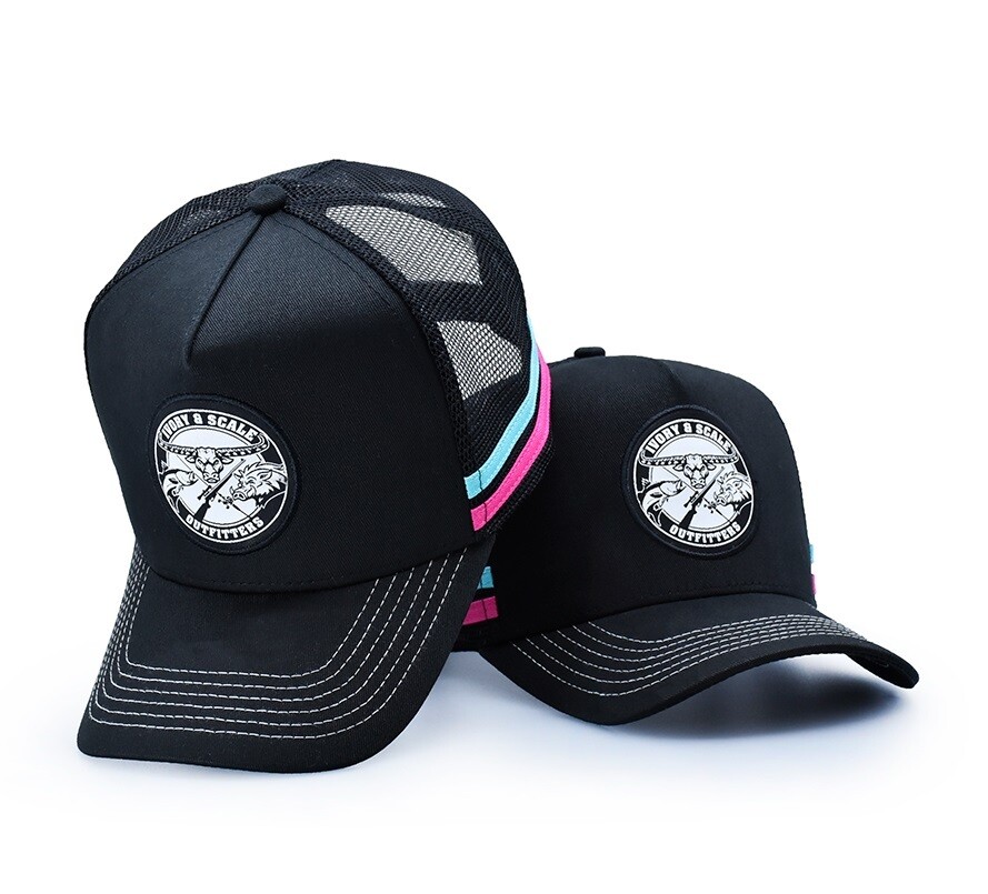 Trucker Caps, Colour: Black