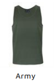 PRE-ORDER Singlets, Colour: Army