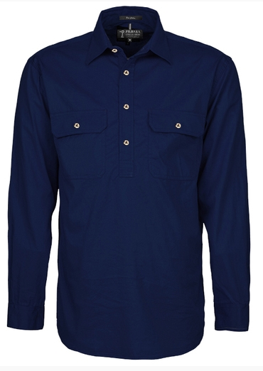 Pilbara Work Shirt - &quot;French Navy&quot;