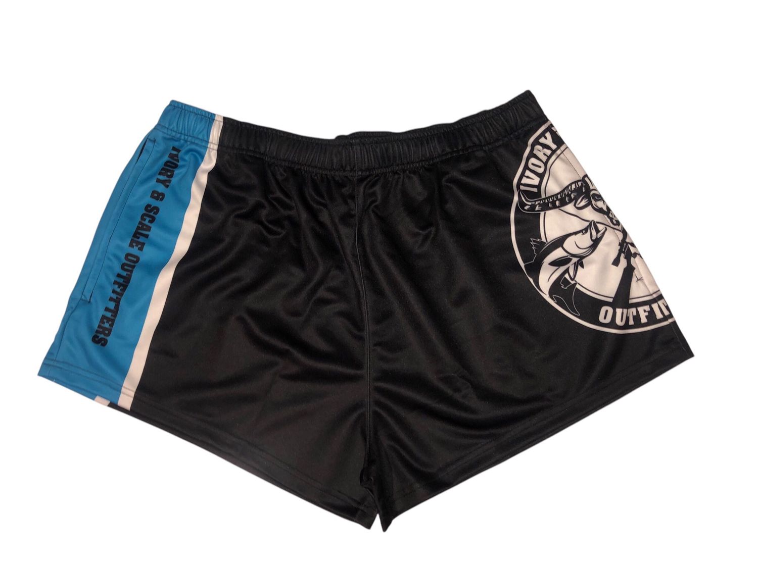 Footy Shorts - Single Stripe, Size: S, Colour: Blue