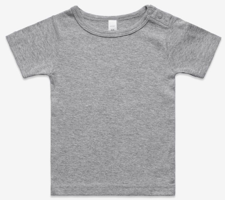 PRE-ORDER Infant Tee, Colour: Grey Marle