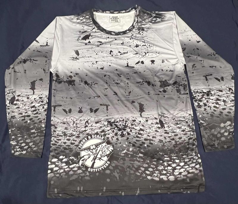 Long Sleeve Fishing Tee - Grey