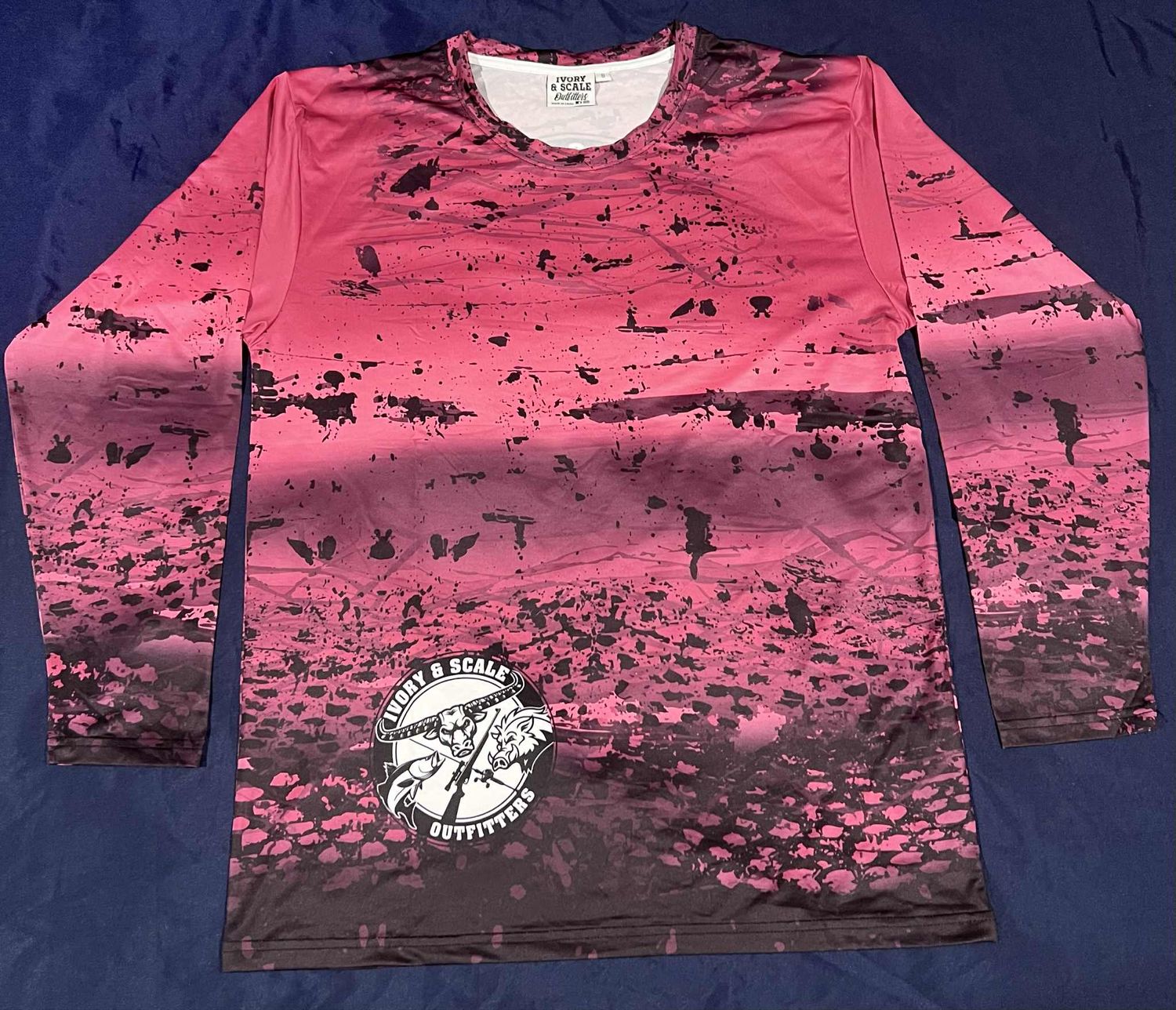 Long Sleeve Fishing Tee - Pink