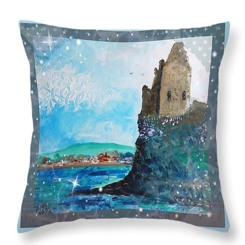 Cushion measuring 16x16 inches complete with zip and hollow fibre insert. Free Postage within uk 😀