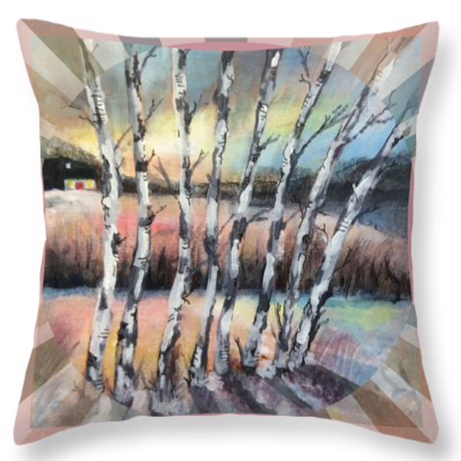Cushion measuring 16x16 inches complete with zip and hollow fibre insert. Free Postage within uk 😀