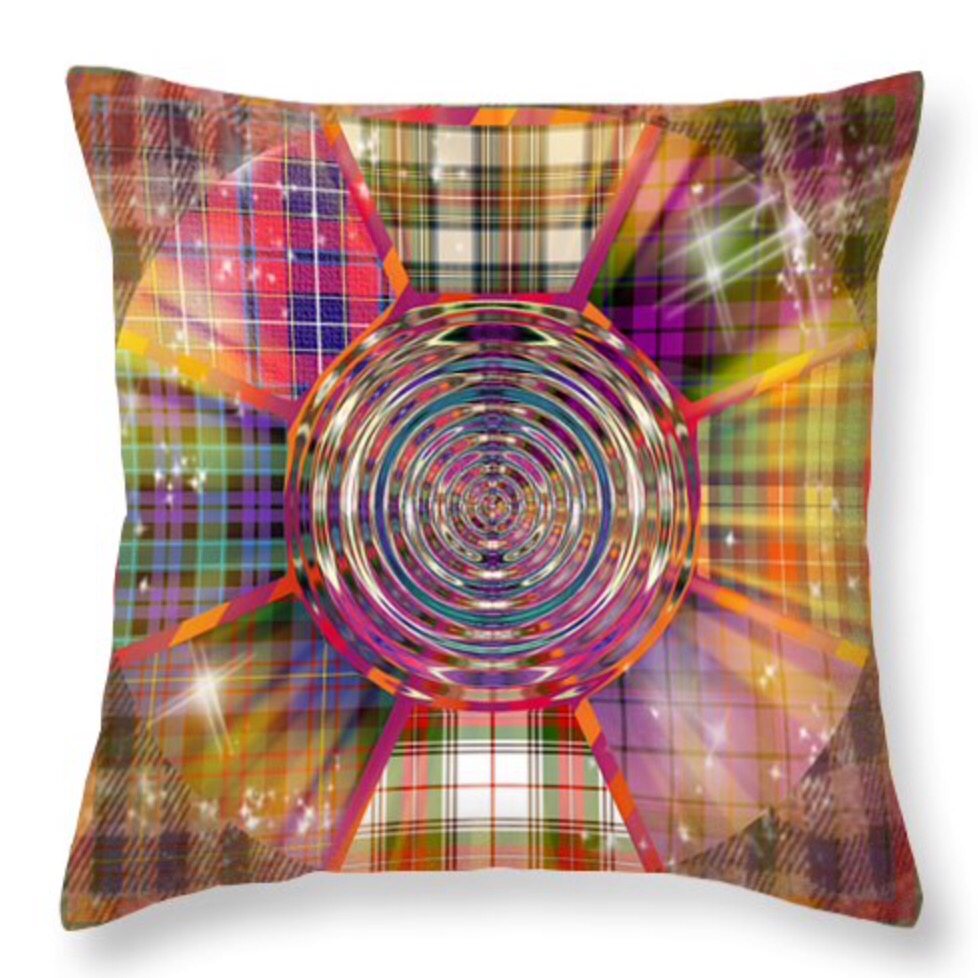 Cushion measuring 16x16 inches complete with zip and hollow fibre insert. Free Postage within uk 😀