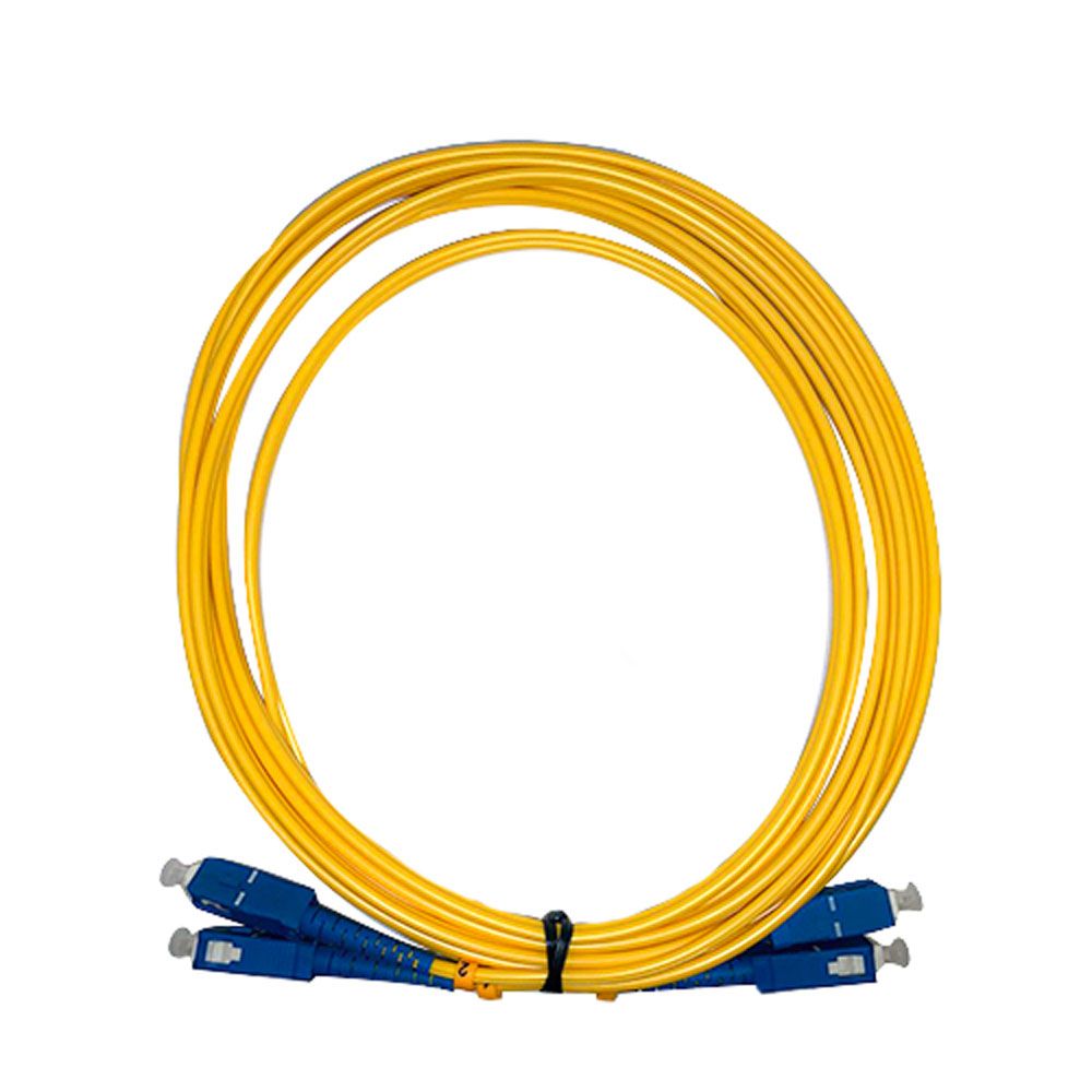 LINET PATCH CORD FIBRA OPTICA MONOMODO  SC/UPC-SC/UPC  DUPLEX   5 METROS  AMARILLO
