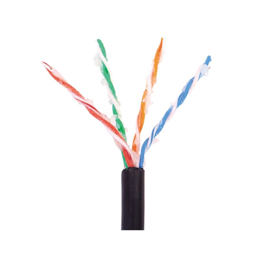 LINET BOBINA 305 METROS CABLE F/UTP CAT5E PARA EXTERIOR NEGRO