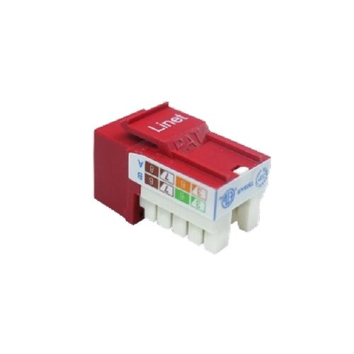 LINET DADO 90 GRADOS CAT6/ ROJO