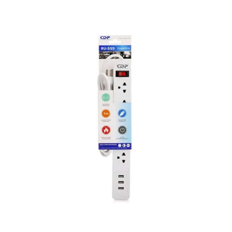 CDP RU-SS5 Supresor 5 tomas + 3 USB
