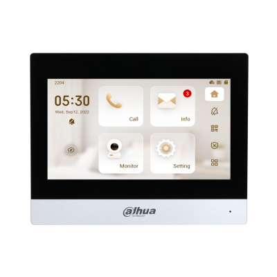 DAHUA DHI-VTH8621KMS-WP MONITOR IP Y WIFI DE 7&quot; TACTIL CON ALTA VOZ Y MICROFONO HIK250