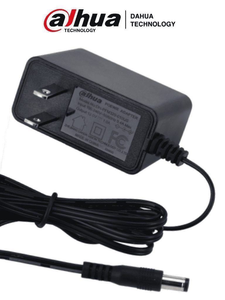 DAHUA PFM320-010-US TRANSFORMADOR DE 12 VOLTIOS 1 AMPERIO