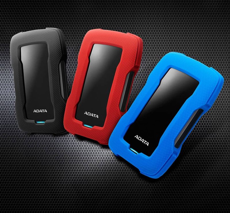 ADATA AHD330-2TU31-CRD DISCO DURO EXTERNO 3.2 2TB COLOR ROJO INCLUYE ...