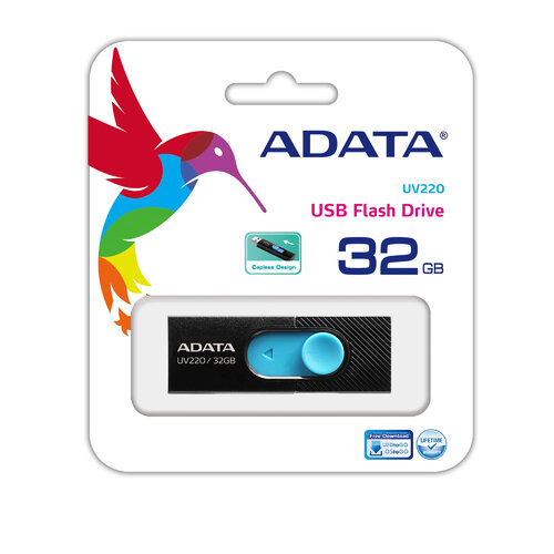 ADATA AUV220-32G-RBKBL USB 2.0 32GB NEGRO CON AZUL
