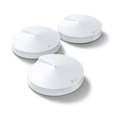 TP-LINK DECO M5(3PACK) REPETIDOR WIFI MESH AC1300 INTELIGENTE  DOBLE BANDA HASTA 100 DISPOSITIVOS