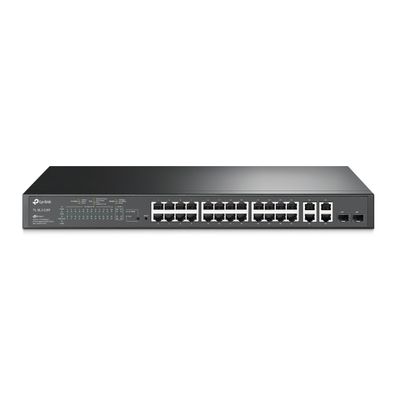 TP-LINK TL-SL2428P SWITCH INTELIGENTE JETSTREAM 24 PUERTOS POE 250W 10/100 Y 4 PUERTOS GIGA