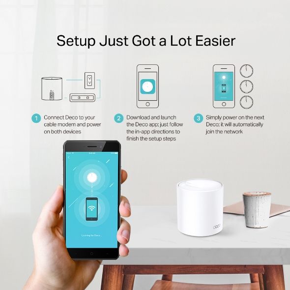 TP-LINK DECO X20(1PACK) SISTEMA WIFI MESH AX1800 MU-MIMO
