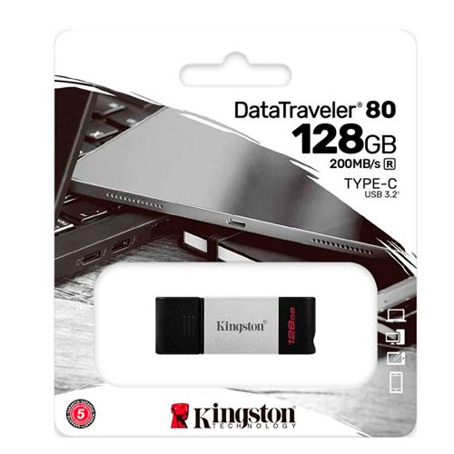 KINGSTON DTXM/128GB USB 3.2 GEN 1 128GB NEGRA CON ROJO