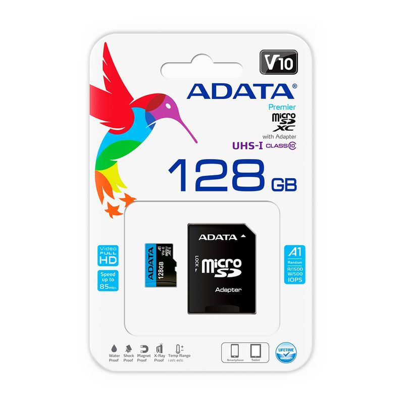 ADATA AUSDX128GUICL10A1-RA1 MICRO SD 3.0 128GB
