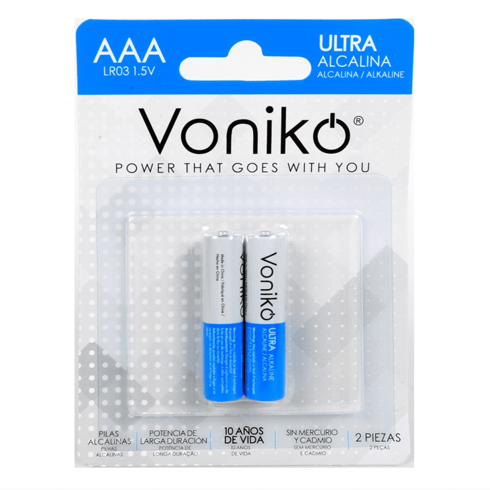 Baterias Voniko &quot;AAA&quot; blister de 2