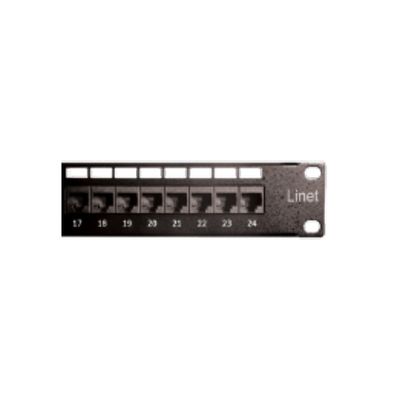 LINET PATCH PANEL 6A DE 24 PUERTOS DADO ANGULADO