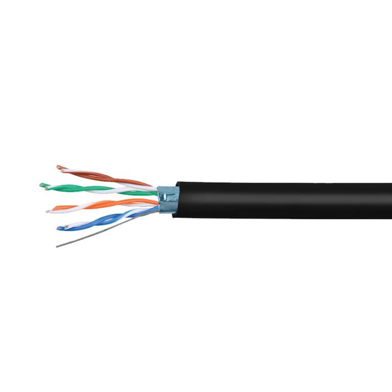 LINET BOBINA 305 METROS CABLE F/UTP CAT5E PARA EXTERIOR NEGRO