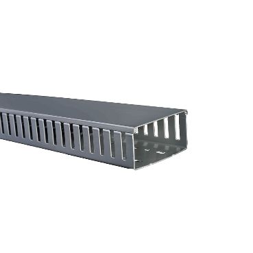 DEXSON  CANALETA GRIS RANURADA 120MM * 60MM 10U