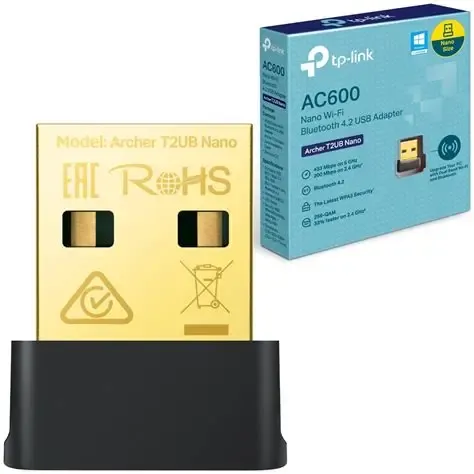 TP-LINK ARCHER T2UB NANO ADAPTADOR INALAMBRICO DOBLE BANDA WIFI Y BLUETOOTH 4.2