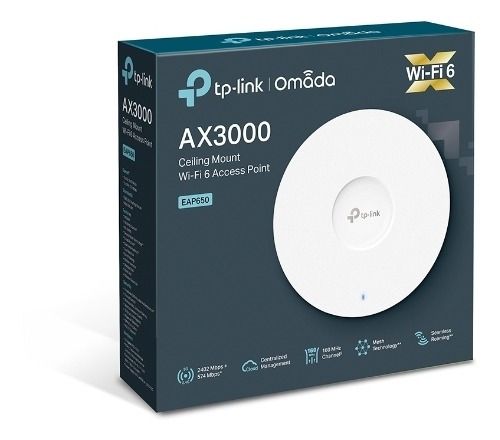 TP-LINK EAP650 PUNTO DE ACCESO AX3000 WIFI 6 DE MONTAJE DE TECHO GESTION OMADA