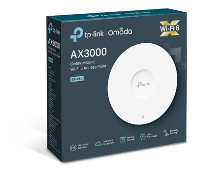 TP-LINK EAP650 PUNTO DE ACCESO AX3000 WIFI 6 DE MONTAJE DE TECHO GESTION OMADA