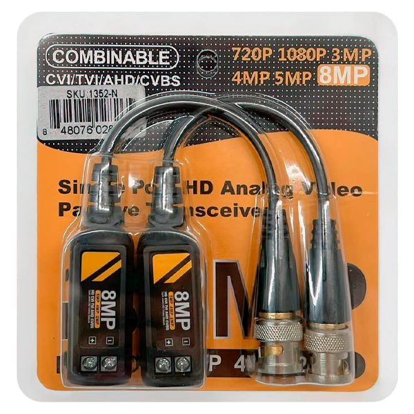 LINET PAREJA DE VIDEO BALUN DE 8MP