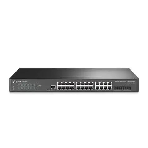 TP-LINK TL-SG3428X SWITCH ADMINISTRABLE JETSTREAM 24 PUERTOS GIGABIT 4 RANURAS SFP + DE 10GE