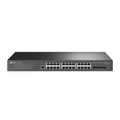 TP-LINK TL-SG3428MP SWITCH ADMINISTRABLE JETSTREAM 24 PUERTOS POE GIGA 4 RANURAS SFP GIGABIT OMADA