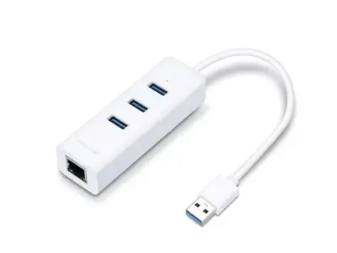 TP-LINK UE330 ADAPTADOR ETHERNET GIGABIT CON HUB DE 3 PUERTOS 3.1 Y 1 PUERTO 2.0 USB