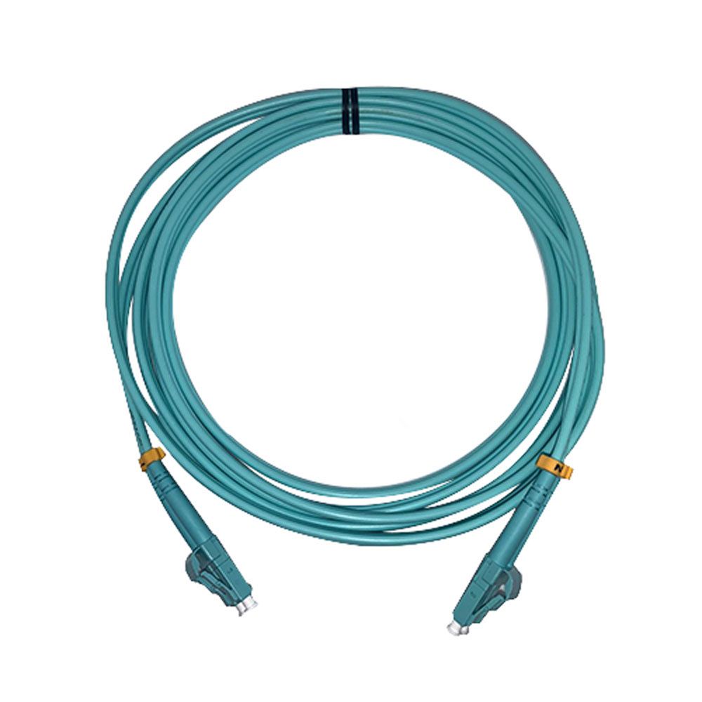 LINET PATCH CORD FIBRA OPTICA MULTIMODO OM3  LC/LC DUPLEX  3 METROS AQUA
