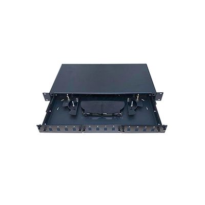 LINET ODF DESLIZABLE 12 PUERTOS VACIOS  1U  SIN ADAPTADORES Y SIN  PIGTAIL