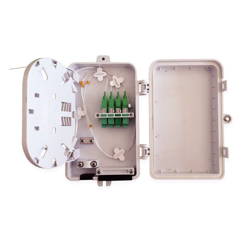 LINET CAJA TERMINAL PARA FTTX DE 4 PUERTOS 210*140*40MM PARA EXTERIOR SIN ADAPTADORES Y SIN PIGTAIL