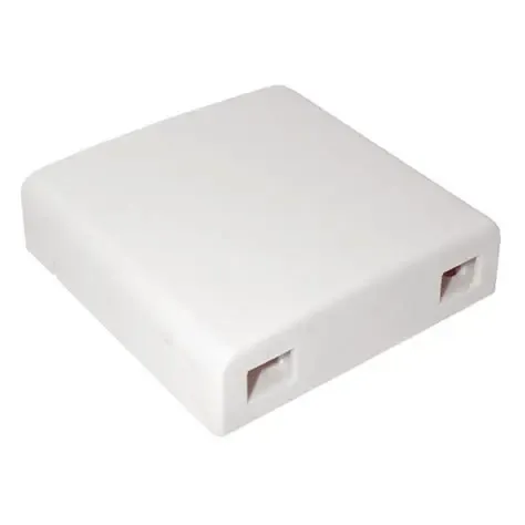 LINET ROSETA FTTH, 2 HILOS, 86*86*25MM SIN ADAPTADORES, SIN PIGTAILS