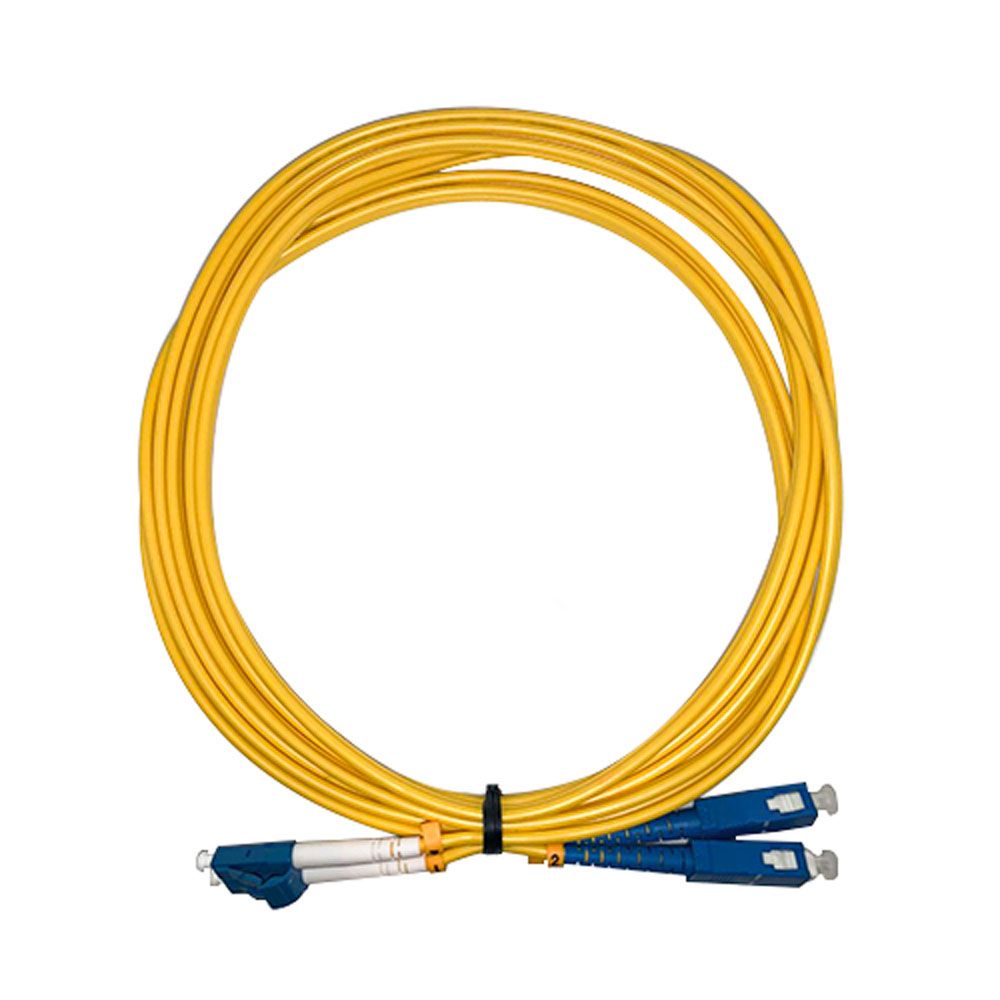 LINET PATCH CORD FIBRA OPTICA MONOMODO  SC/UPC-LC/UPC  DUPLEX   3 METROS AMARILLO