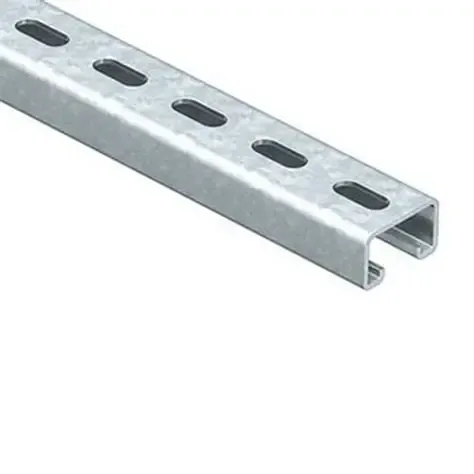 NACIONAL RIEL UNISTRUT 4X2 DE 3 METROS PERFORADO PERFIL BAJO