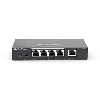 RUIJIE RG-ES205GC-P SWITCH SMART POE 5 PUERTOS GIGABIT RJ45, 4 PUERTOS POE/POE+, CAPACIDAD DE POE 5