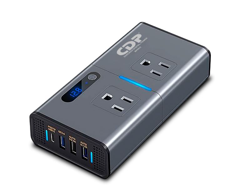 CDP XVU212 INVERSOR PARA CARRO 200 VATIOS 12VDC 4 PUERTOS USB 110V