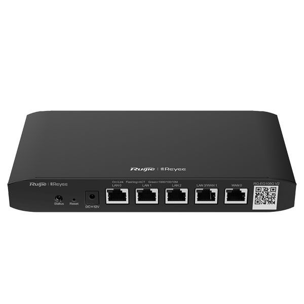 RUIJIE RG-EG105G-P-V2 ROUTER 4 PUERTOS POE INTERNET MULTI WAN 5 PUERTOS