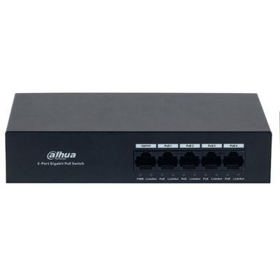 DAHUA DH-PFS3005-4GT-36N SWITCH NO ADMIN 4 PUERTOS POE 10/100/1000 RJ45 1 10/100/1000 RJ45 HIK366