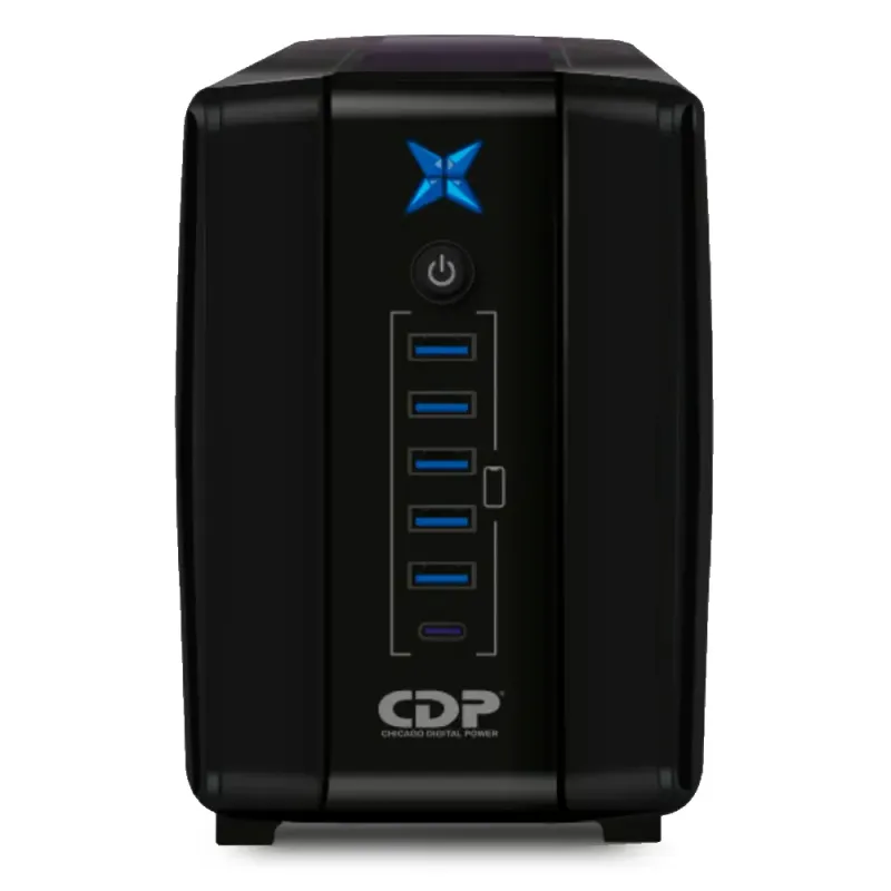 CDP R-UPR508 UPS 500VA REGULADO 250W 8 TOMAS 6 PUERTOS USB