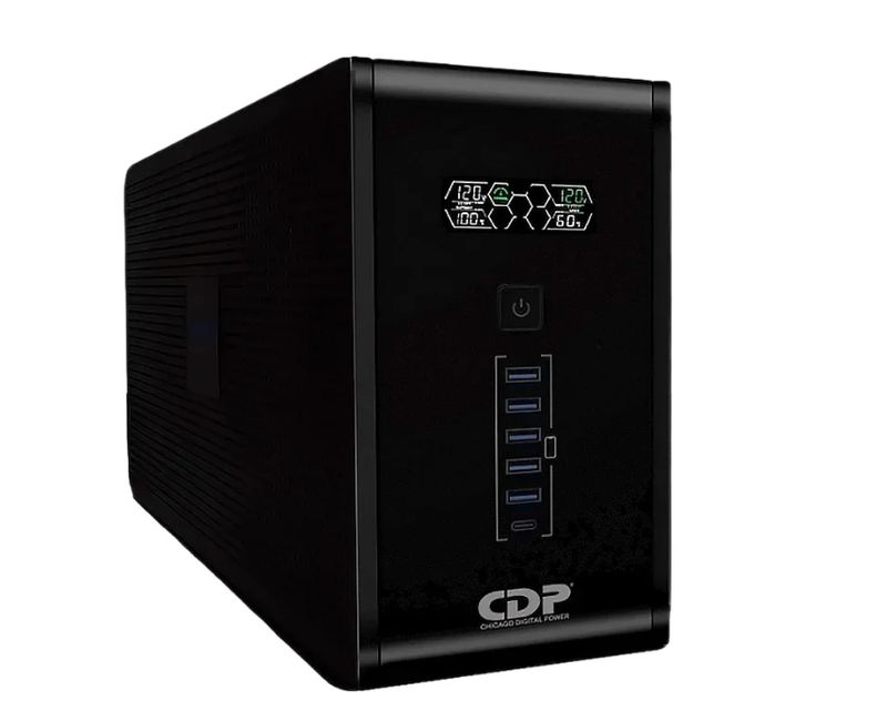 CDP R-SMART-1210 UPS 1200VA 720W 10 TOMAS PANTALLA LCD INTERACTIVO